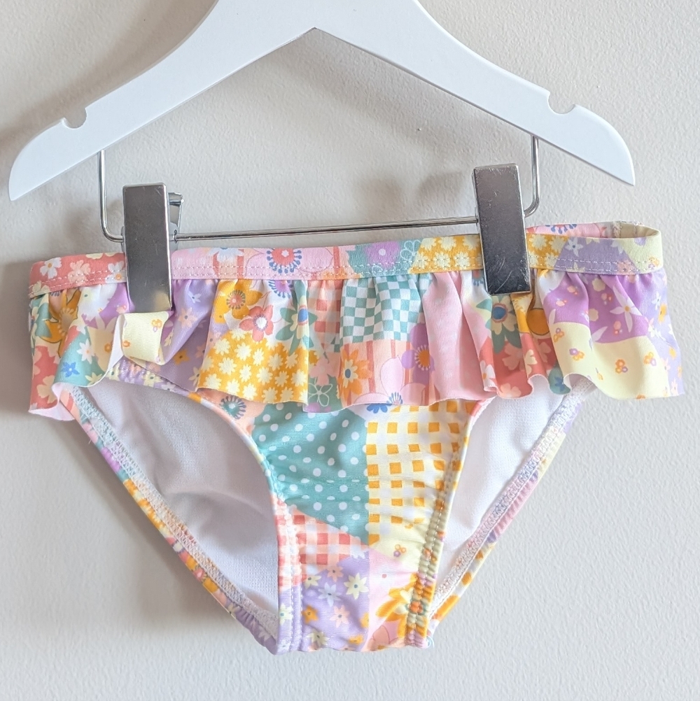 Colorful Kids Ruffled Swim Bottoms